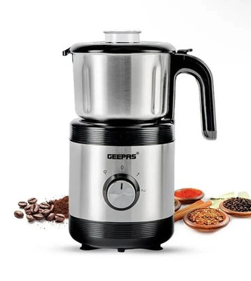 Geepas Kaffeemühle 450W Nass- & Trockenmühle Bohnen Nüsse Gewürzmühle