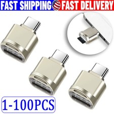 TypeC To Micro SD TF Card Reader OTG USB Adapter Converter For Samsung Phone LOT