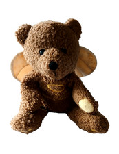 VTG 90s Teddy Bear Plush Brown DeAngel Wings Embroidered Friends Forever 12"