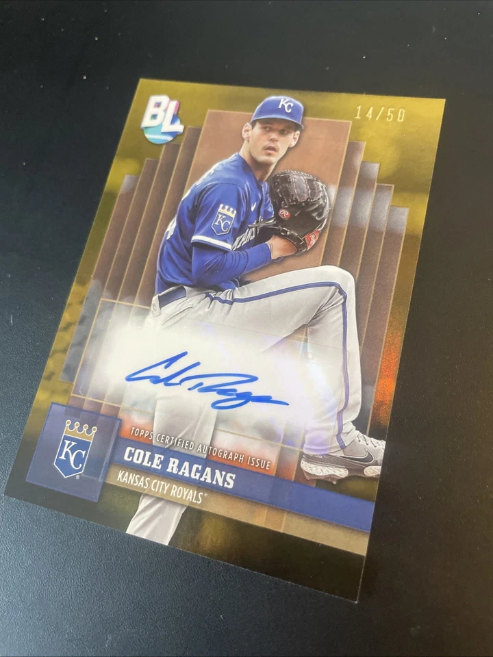 2024 Topps Big League Big League Autographs Cole Ragans #BLA-CR - Gold /50 (AU) - Image 2 of 4