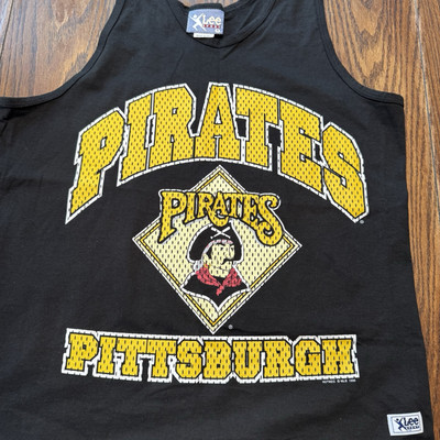 Vintage Pittsburgh Pirates 90's Sleeveless Tank Top Shirt Large