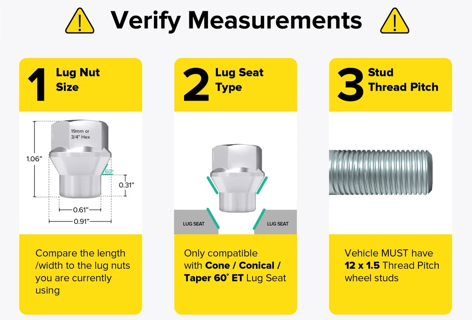 Asiento cónico cono ET abierto cromado plateado 24 tuercas 12x1,5 (rosca extendida) Foto 2 de 4
