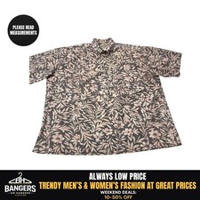 Vintage Cooke Street Hawaiian Pullover Shirt Mens XL Floral Made in Hawaii 8983