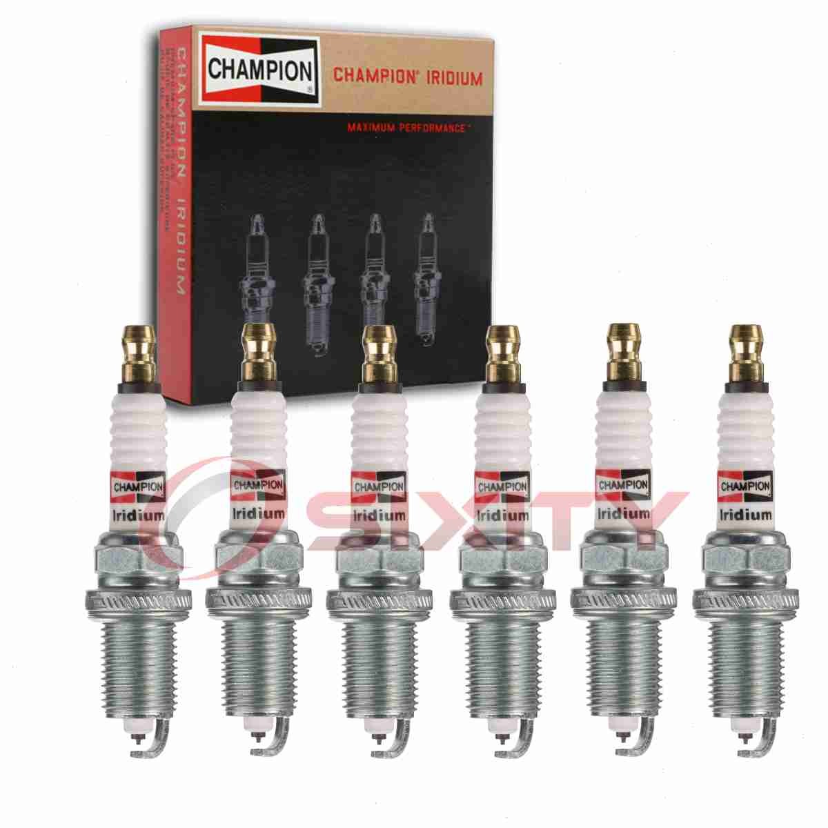 6 pc Champion Iridium Spark Plugs for 2005-2011 Porsche 911 3.6L 3.8L 4.0L xe