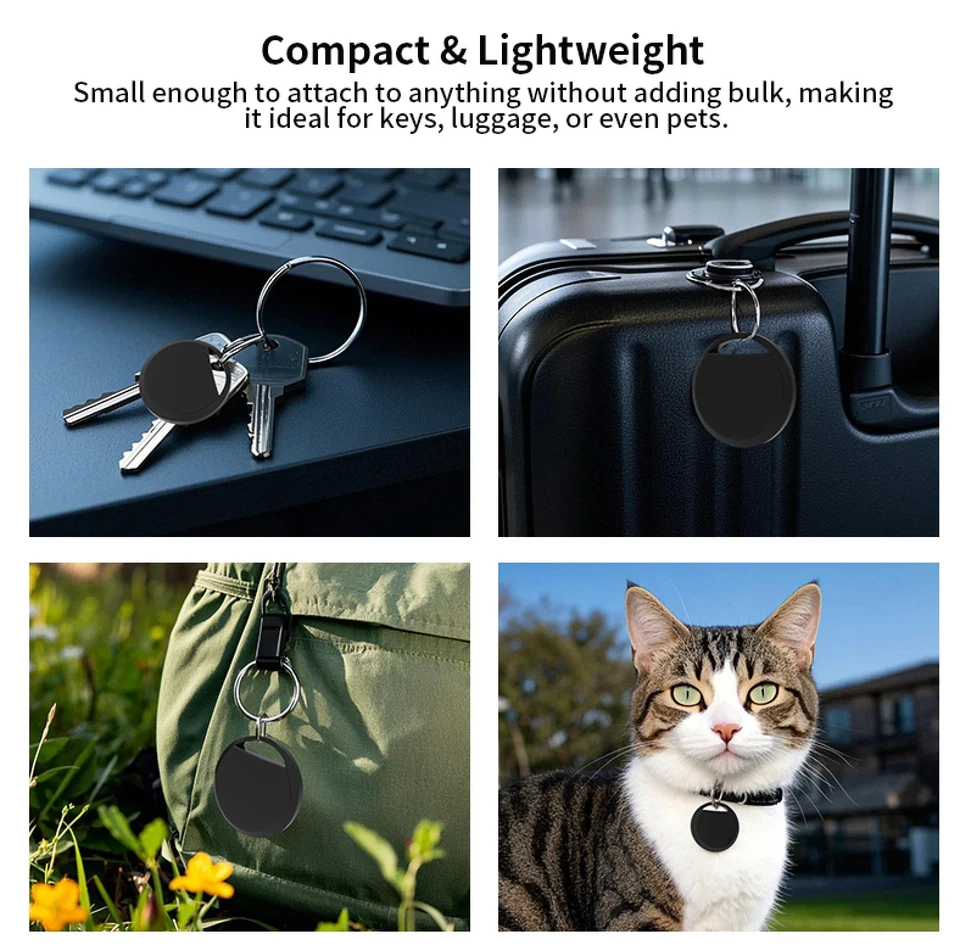 4 PACK  Tracker Tag Compatible with Apple Find My Airtag, air tag , ENVOIE 1H FR - Imagen 4 de 4