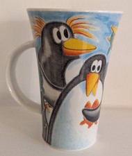 DUNOON OVERSIZED MUG CHILLED OUT PENGUIN - CERAMIC GLENCOE SHAPE DISCONTINUED