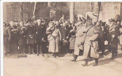 AK Beisetzung der Kaiserin Auguste Victoria, v. Hindenburg, Ludendorff, Tirpitz 