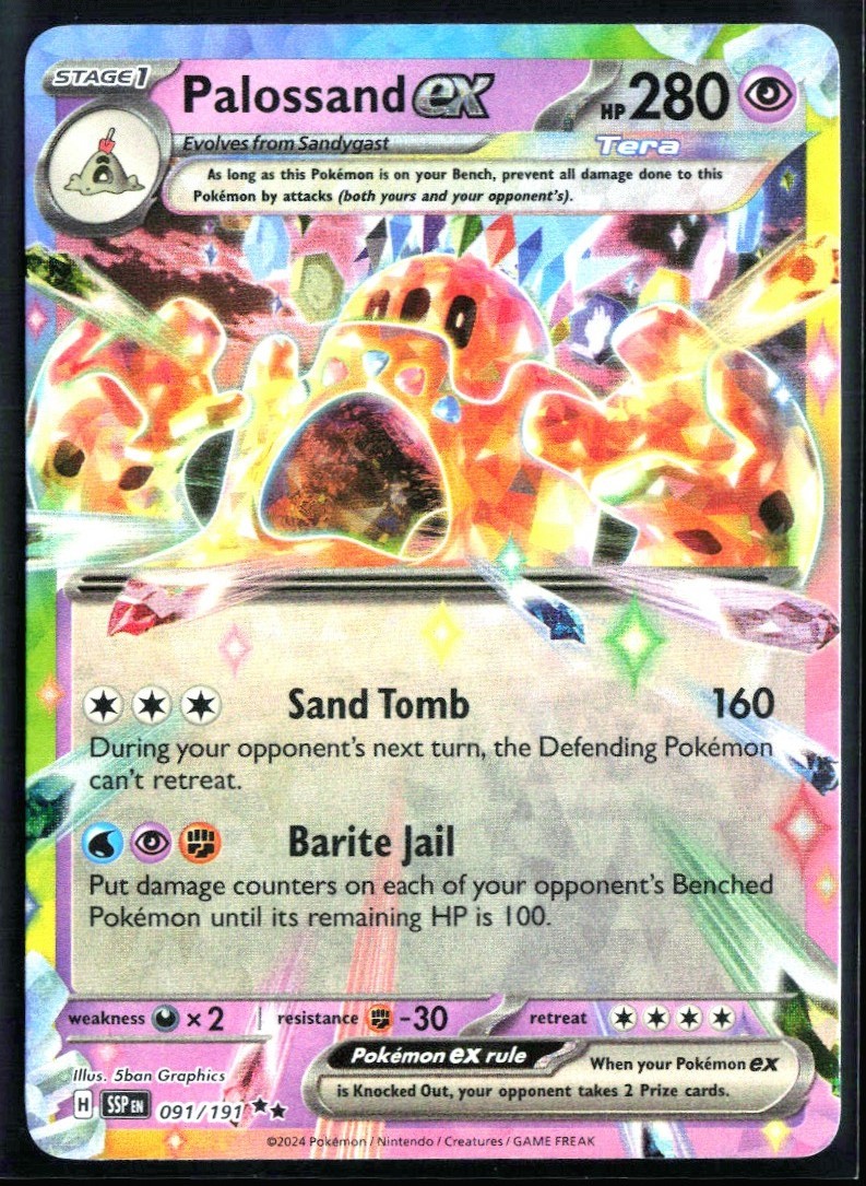 2024 Scarlet & Violet - Twilight Masquerade Sandygast #91 Double Rare Holo