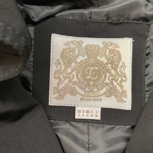Esprit cappotto donna S nero Weathergear poliestere manica lunga con cappuccio bottoni davanti - Foto 3 di 10