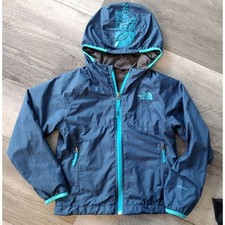 The North Face Wind wall Jacket Zip up Youth Kids size 6 Blue