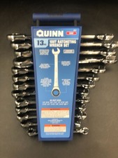 Quinn 58934 Sae 13 Piece 100t Ratcheting Wrench Set Item Brand New Ship