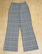 Vintage Kolortron Koret Of California Women's Pants Size 8 Black White Plaid EUC
