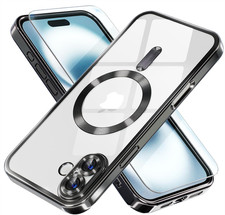 Magnetic for Iphone 16 Case Compatible with Magsafe Black