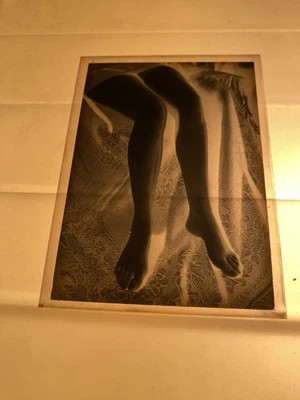 009 RARE NÉGATIF SUR PLAQUE DE VERRE MODELE PIED FONDS D'ATELIER MAX ERNST CLART - Photo 1/2