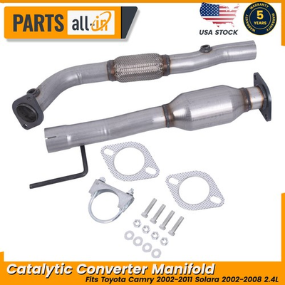#ad #ad Catalytic Converter Flex Pipe For Toyota Camry 2002 2011 Solara 2002 2008 2.4L $65.79