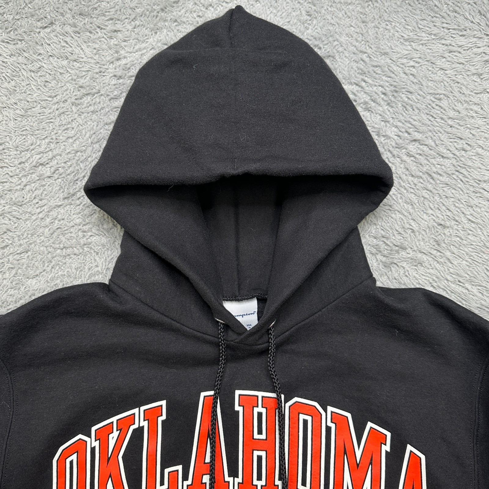 Oklahoma State Champion Hoodie Mens S Black Sweatshirt Excellent image 3