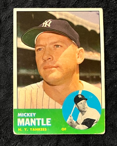 Mickey Mantle #200 1963 Topps card