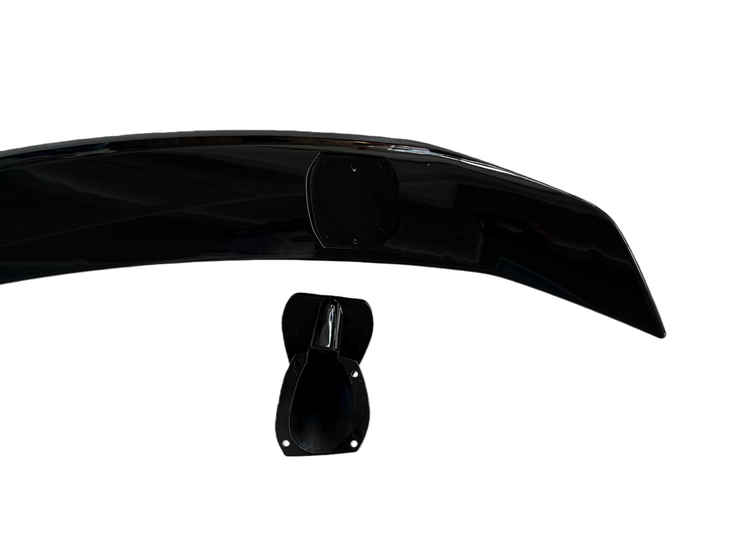 Gloss Black Rear Trunk Spoiler Lip Roof Tail Wing For Audi R8 Coupe 2020-24