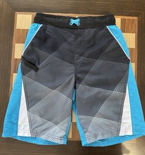 Wonder Nation boys multicolor swim trunks size L drawstring.