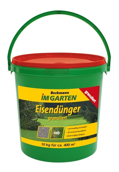 Beckmann EisendüNger 10 Kg Granuliert RasendüNger MoosverdräNger FüR Ca. 400 M²-image