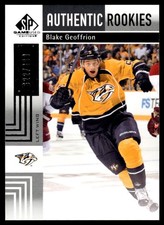2011-12 SP GAME USED ROOKIE BLAKE GEOFFRION /699