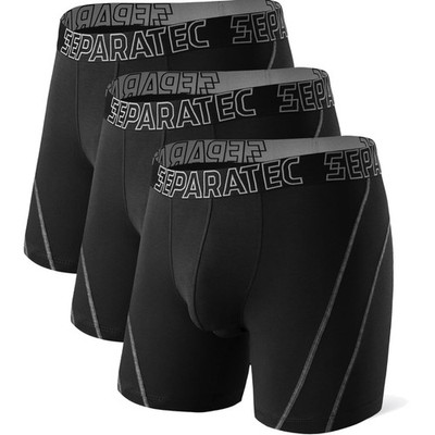 Separatec Herren Unterwäsche 3er Pack - Atmungsaktive Bambus Rayon Boxershorts
