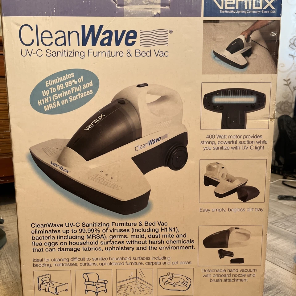 Verilux VH07WW1 CleanWave Sanitizing Portable Vacuum - Image 3 of 4