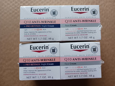 2 Eucerin Q10 Anti Wrinkle Face Cream Moisturizer Bundle Day  Night Formula NEW