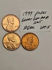 wheat penny 1949D,1949S,1949 SET RED BU 1949-D,1949-S LOT GEM UNC LINCOLN CENT