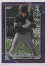 2024 Bowman Chrome Prospects Purple Shimmer Refractor /250 Jacob Gonzalez 13u1