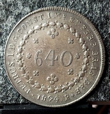 1824 Rio Brazil 640 Reis