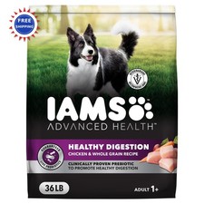Dry Dog Food IAMS Advanced Health Chicken 36 lb Healthy Digestion Adult Real 2.64 per pound