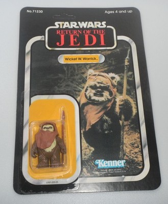 RECARDED 1984 Ewok Wicket W. Warrick Star Wars ROTJ 100% Complete Vintage Figure