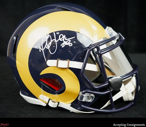 Photo Métallique Signée Marshall Faulk - 16x20 Pouces - Rams / San Diego State - Certifiée BAS