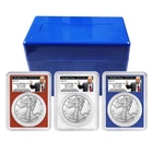 2022-W Proof $1 American Silver Eagle 3pc Set PCGS PR70DCAM FS Trump 45th