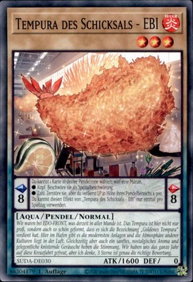 Yugioh Tempura des Schicksals   EBI SUDA-DE030 Common (6123)