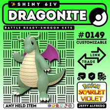     Shiny 6IV Dragonite   Battle Ready  Pok mon Scarlet  Violet   Fast  EV'd