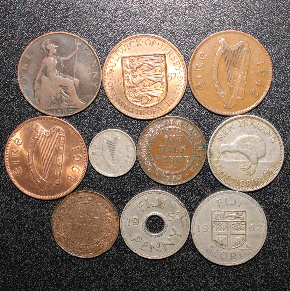 Estate Lot - 10 Old British, Ireland, Fiji, Australia, New Zealand & More - Look - Image 2 of 2