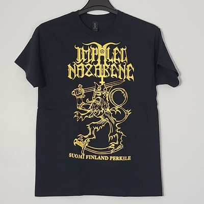 IMPALED NAZARENE Suomi Finland Perkele S SMALL T-Shirt Black Mens Band Picture