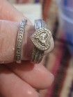Vintage Designer JD SCHLANG Diamond Wedding Ring Set*cleaning out* — photo 2
