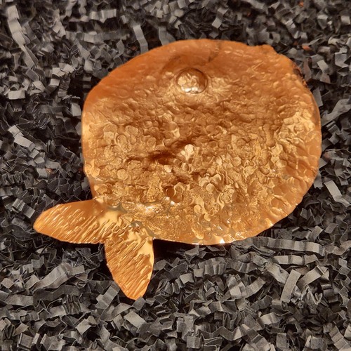 USA Handmade Solid Copper Fish #2 Hanging Wall Art Hammered 2025 Art - Picture 3 of 7