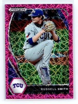 2021 Panini Prizm Draft Picks #PDP51 Russell Smith Pink Velocity Prizm