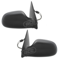 Cable Control Wing Door Mirrors Citroen Saxo 1996-2004 Black 1 Pair Left & Right