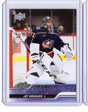 2023-24 Upper Deck Young Guns #246 Jet Greaves - Columbus
