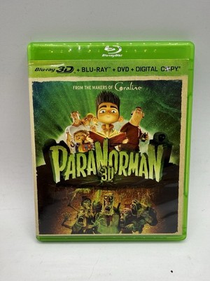 ParaNorman 3D (3D / 2D Blu-ray + DVD, 2012, 2-Disc Set) Bilingual, Laika Studios