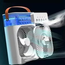 Portable Air Cooler Humidifier Fan USB Mini Cooling Desk Fan Home Office