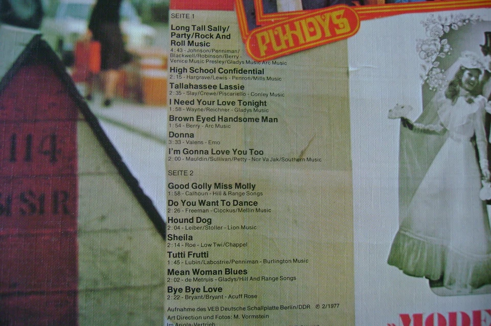 12" LP Puhdys 2 - Rock `N`Roll Music - 14 Songs / Hansa 28 718 OT / 1977 DDR - Bild 3 von 4