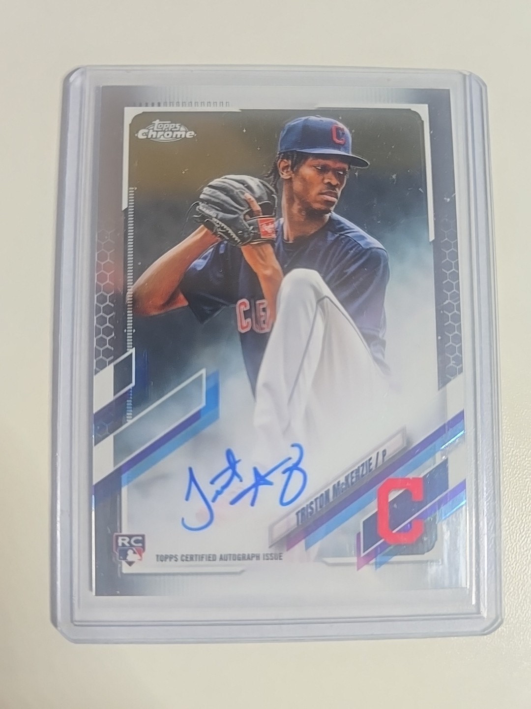 2021 Topps Chrome Triston McKenzie Rookie Auto RC #RA-TM Guardians