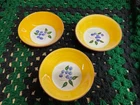 Set of 3 Stangl Pottery Soup Bowls Dessert Bowls Blueberry