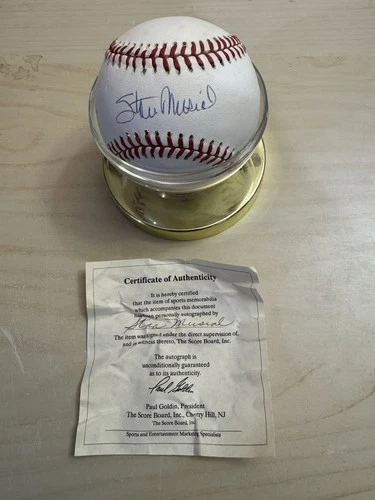 Stan Musial Autograph Baseball with COA from Score Board